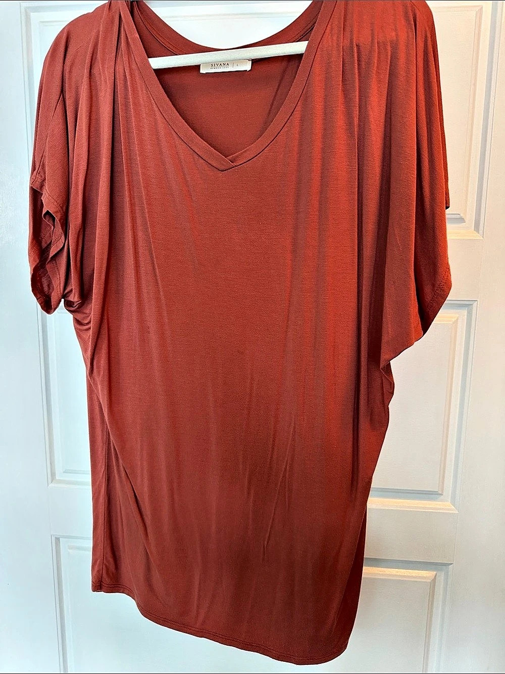 Sivana Bamboo Dolman Tunic Burnt Orange Large